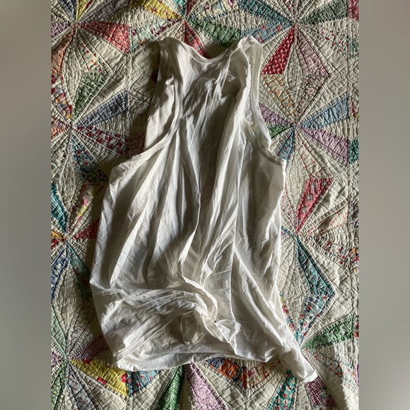 lululemon all tied up tank white size 8 - Picture 2 of 5